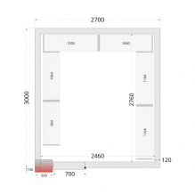 TEFCOLD CR 270x300x220 Panely ke stavebnicovým boxům 80 mm 